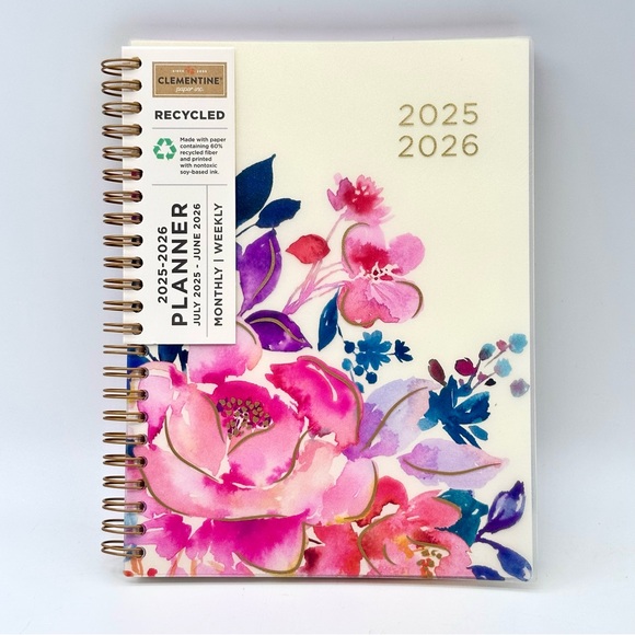 2025-2026 Clementine Paper inc. 12-month Weekly Monthly Planner (Translucent) - Picture 1 of 12